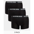 G-Star Raw 3 pack boxers in black
