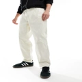 Obey unbleached straight carpenter pants in off white