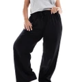ASOS DESIGN Curve mix & match cotton pyjama pants in black