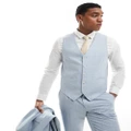 Shelby & Sons Richmond suit waistcoat in light blue
