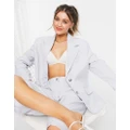 Selected Femme relaxed blazer co-ord in light grey