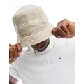 Tommy Hilfiger monotype soft bucket hat in beige-Neutral