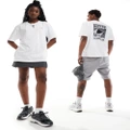 The North Face Vintage Denali back print oversized t-shirt in white