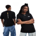 The North Face Vertical NSE logo back print oversized t-shirt in black