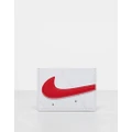 Nike Icon Air Force 1 card wallet in white and red