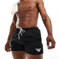 Emporio Armani essential logo swim shorts in black