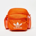 adidas Originals Adicolor festival bag in orange