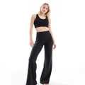 ASOS 4505 Tall Icon soft touch wide leg dance pants in black