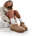 UGG Classic mini platform boots in sand-Neutral