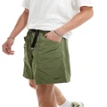 Obey nylon shorts in khaki green