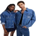 Calvin Klein Jeans unisex 90s denim jacket in blue