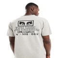 Obey Throwback graphic t-shirt in beige-Neutral