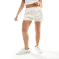 Daisy Street mid rise satin mini vintage shorts in off white