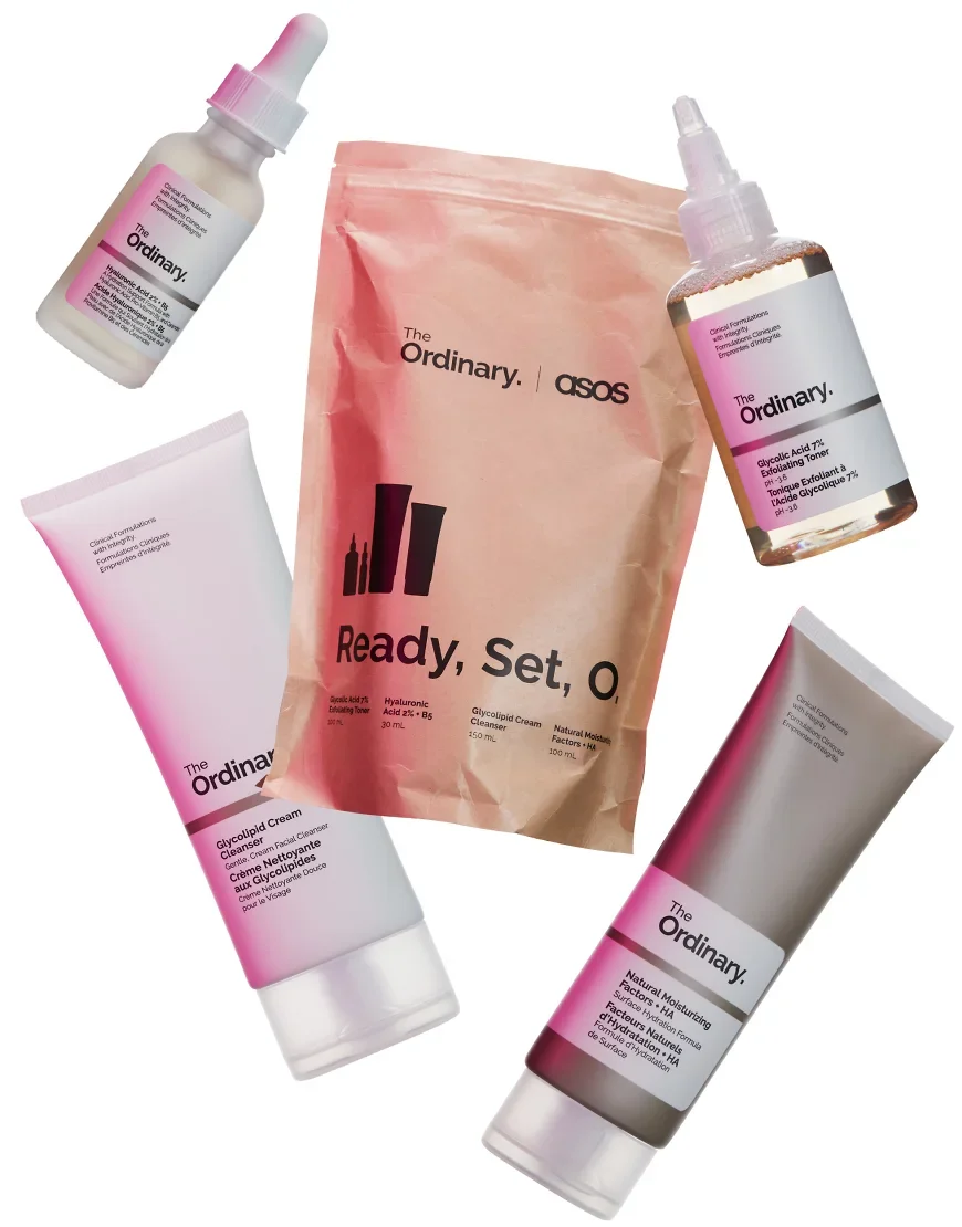 The Ordinary x ASOS Ready Set O Skincare Set - 14% Saving-No colour