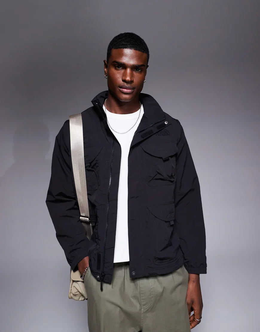 The North Face convertible utility jacket in black