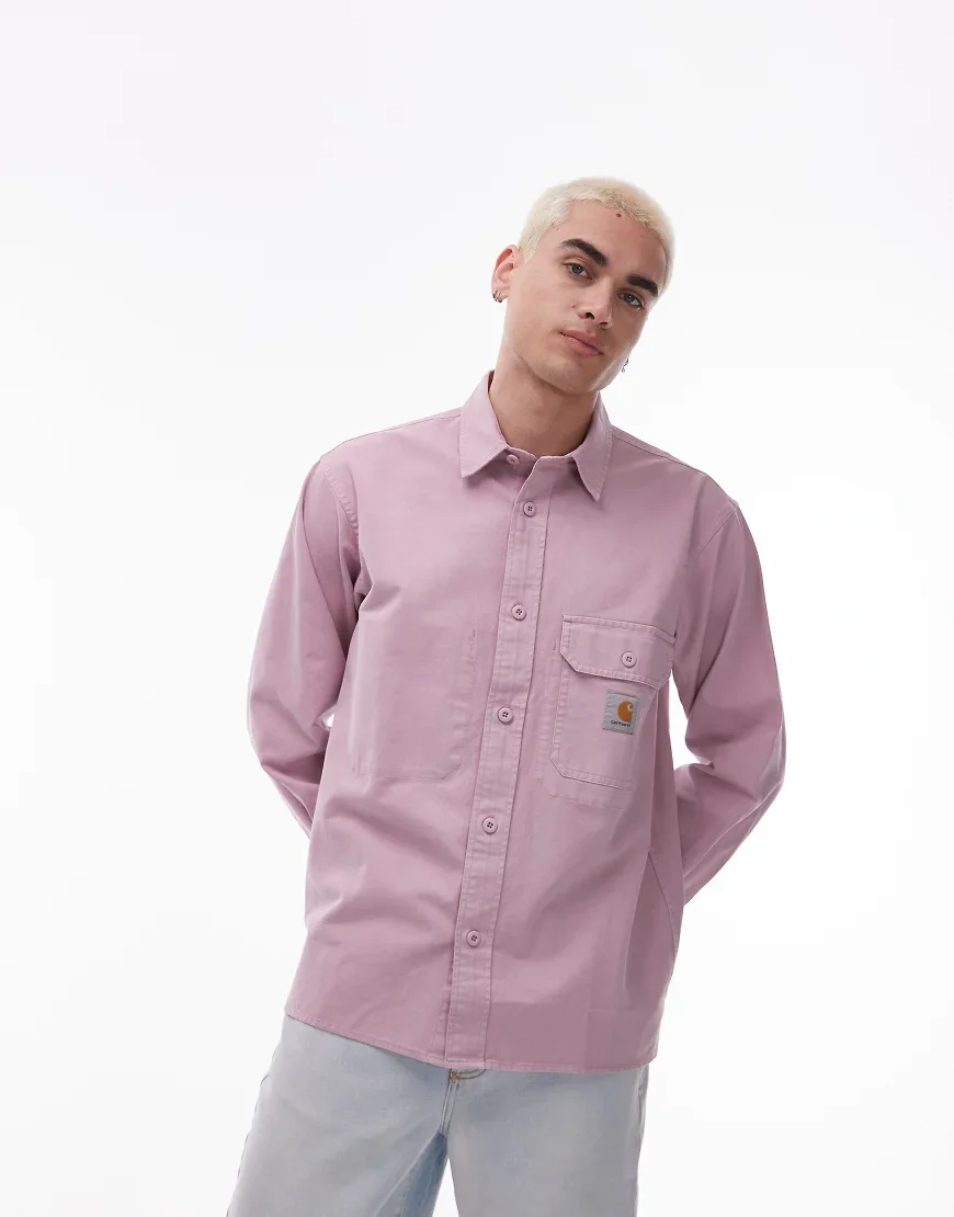 Carhartt WIP Reno shirt in dusky pink