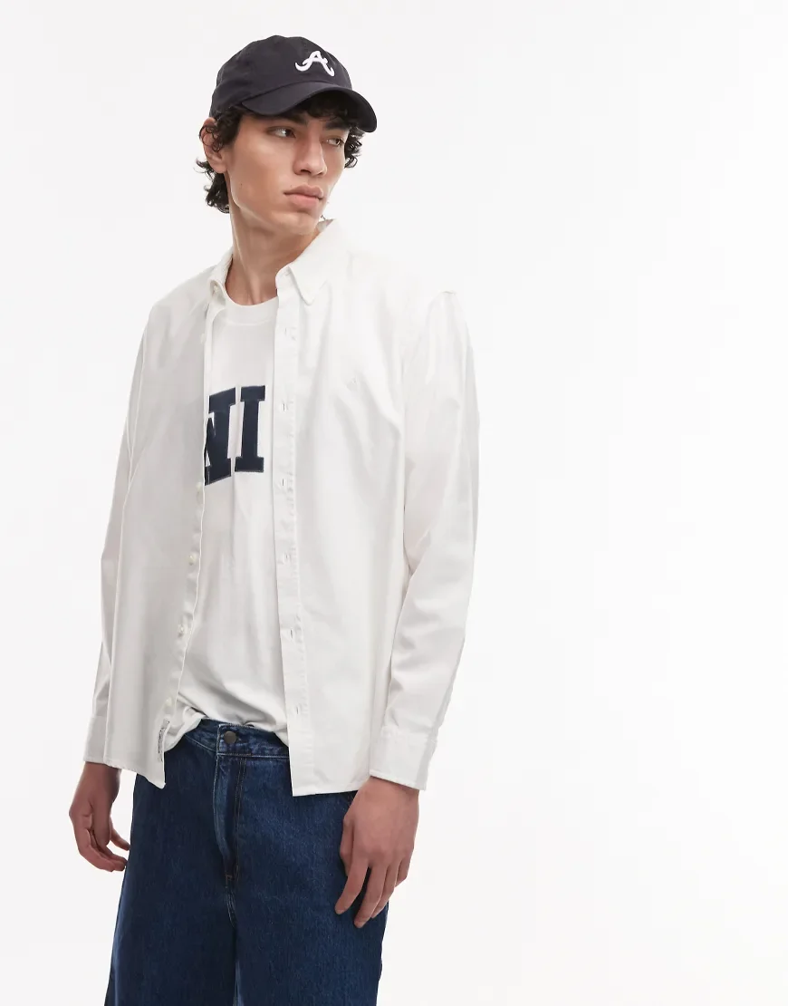 Carhartt WIP Bolton shirt in white