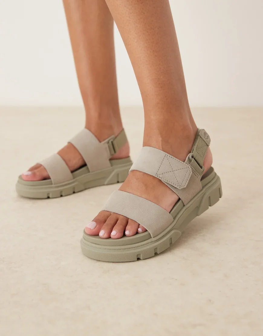 Timberland Greyfield sandals in grey suede