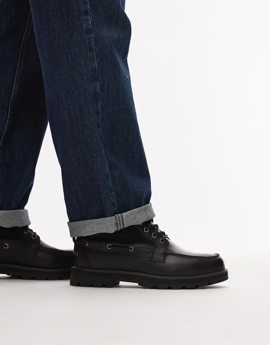 Timberland Mid lace boots in black leather