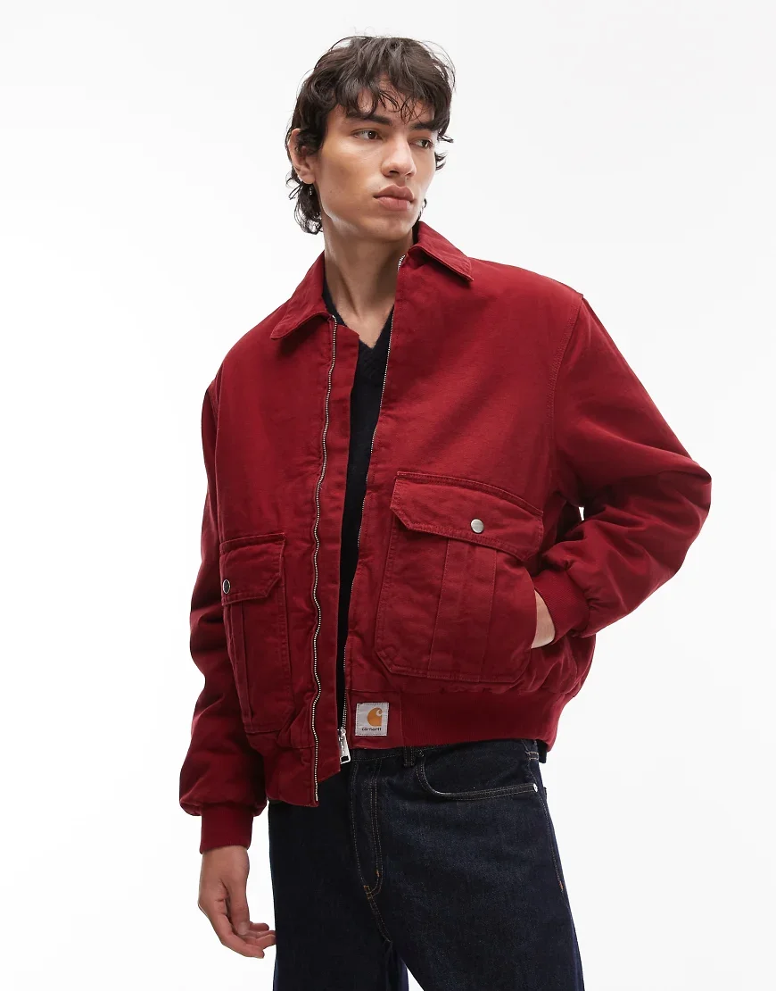 Carhartt WIP Stanton jacket in red