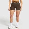 Gymshark Ribbon Tie Waisted Short - Archive Brown