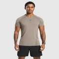 Gymshark Apex Seamless T-Shirt - Linen Brown/Black