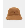 Tommy Hilfiger Essential Flag Bucket Hat Desert Khaki - Size ONE