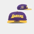 New Era Los Angeles Lakers 'Chenille' Golfer Snapback Purple - Size ONE