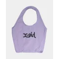 X-girl Mills Logo Shopper Bag Lilac - Size ONE