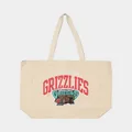Mitchell & Ness Vancouver Grizzlies Keyline Tote Bag Cream - Size ONE