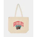 Mitchell & Ness Vancouver Grizzlies Keyline Tote Bag Cream - Size ONE