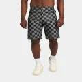 Xxiii Checker Board Denim Shorts Black - Size 30