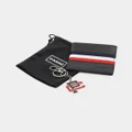 Carre Classic Wallet And Keychain Set Black/red/white - Size ONE