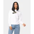 Nike Women's Sportswear Fleece Gx Print Hoodie White - Size 6 (XS)