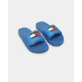 Tommy Jeans Padded Pool Slide Mesmerising Blue - Size 8