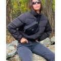 En. Es Women's Shake Up Puffa Jacket Black - Size 6 (XS)