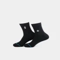 Stance Logoman St Qtr Nba Sock Black - Size L