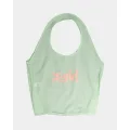 X-girl Mills Logo Shopper Bag Lime - Size ONE