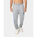 Majestic Athletic Los Angeles Dodgers Solarised Contrast Logo Track Pants Warm Grey - Size S