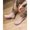 Saint Morta Chunky Chelsea Boot Taupe - Size 7