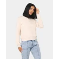 Tommy Jeans Women's Tonal Tommy Crewneck Smooth Stone - Size 10 (M)