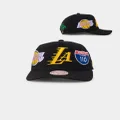 Mitchell & Ness Los Angeles Lakers 'Highway' Pro Crown Snapback Black - Size ONE