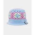 Loiter Crochet Bucket Hat Multi Pastel - Size ONE
