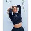 Adidas Women's Swarovski Long Sleeve T-shirt Black - Size 14 (XL)