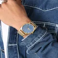 Carre Laurant Watch Gold/navy - Size ONE