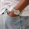 Carre Tourbillion Watch Silver - Size ONE