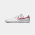Nike Women's Air Force 1 '07 "Gingham Plaid" White/mystic Red - Size 5