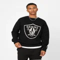 New Era Oakland Raiders Oversized Knit Sweater Black - Size L