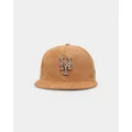 New Era New York Mets 'Wheat/brown/gold' Suede 59fifty Fitted Wheat - Size 738