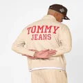 Tommy Jeans Relaxed Pinstripe Track Jacket Classic Beige - Size M